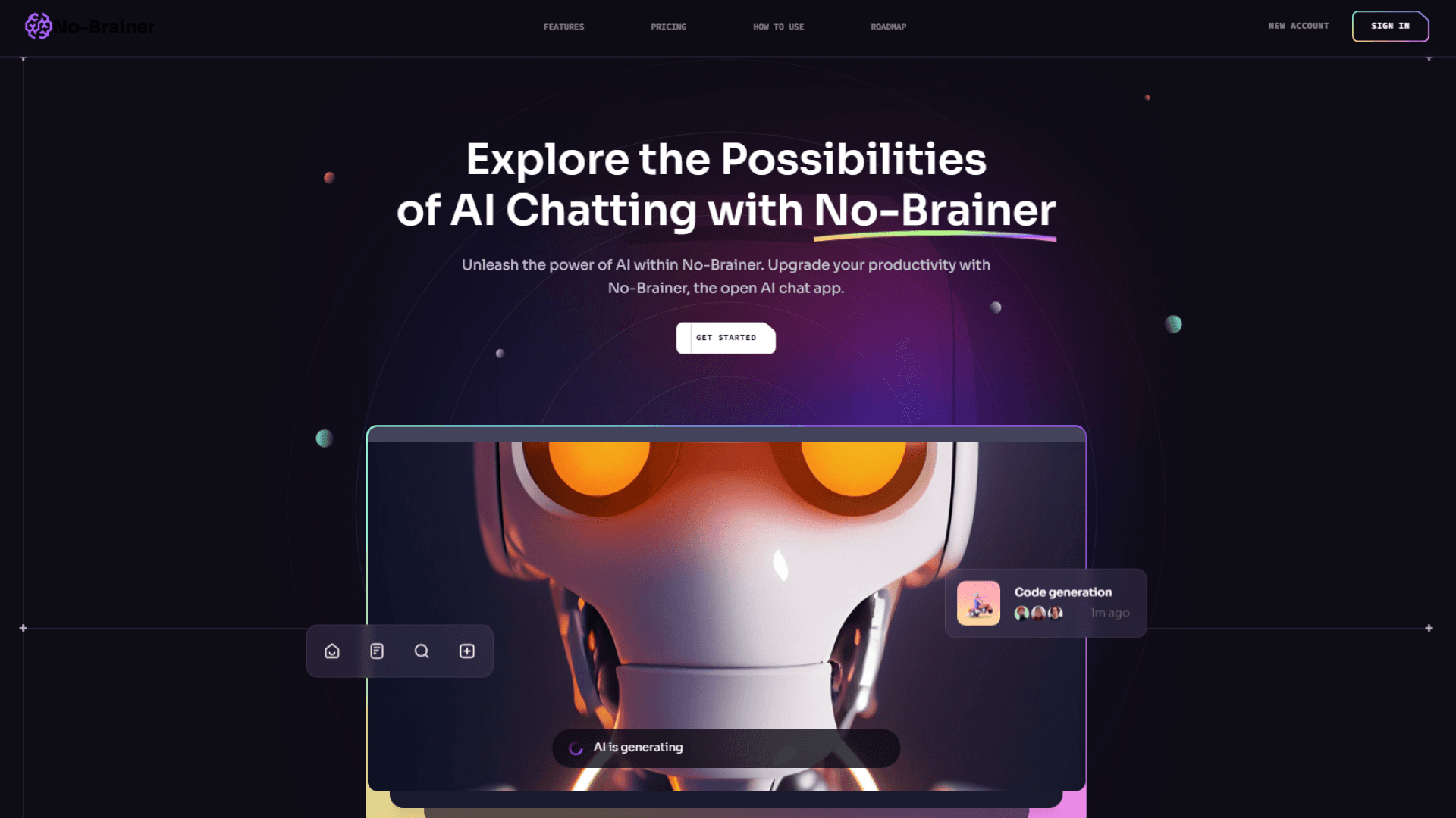 www.No-Brainer.io - A Website For AI Chat Experience